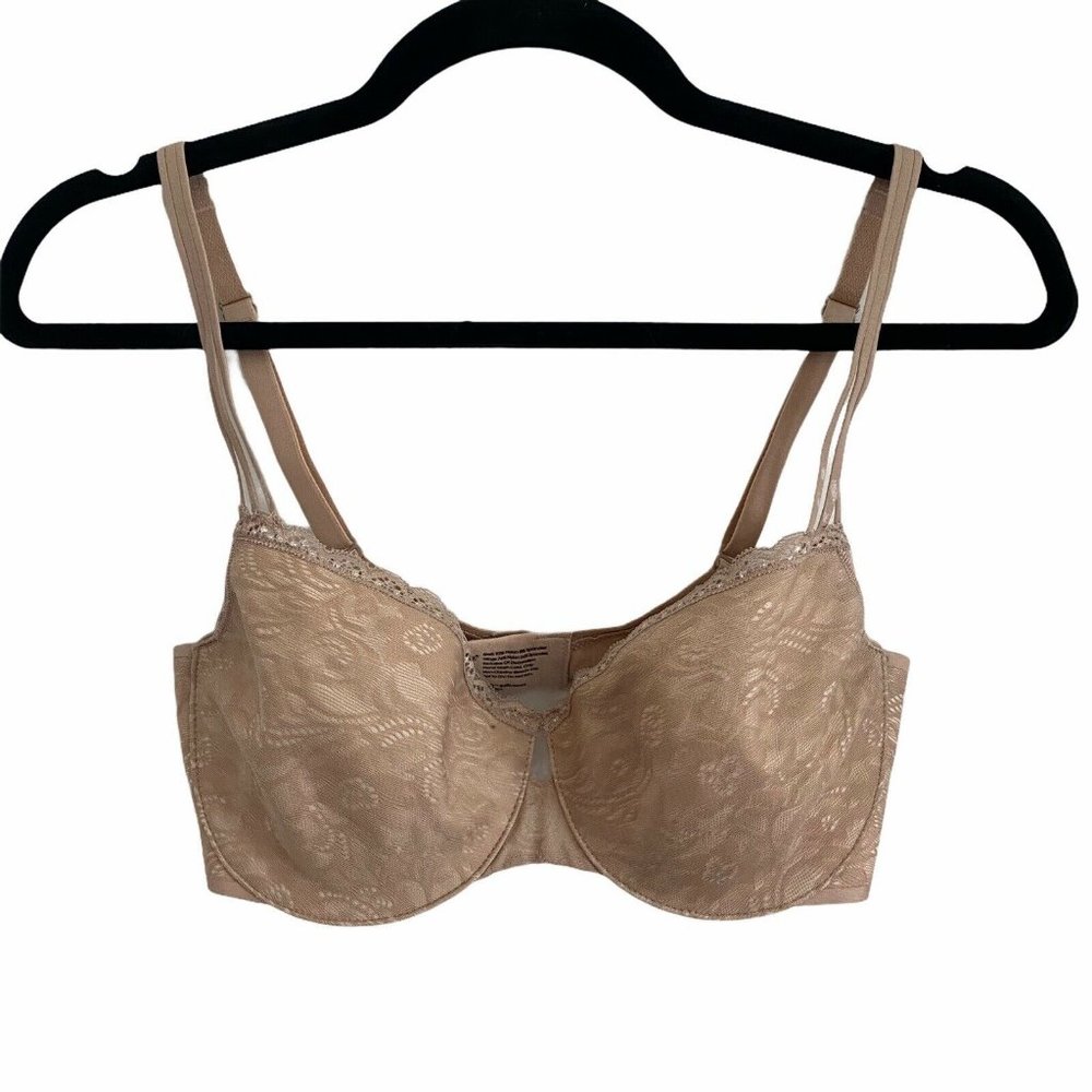 Soma 32DD Bra Enticing Lift Balconette Nude Beige